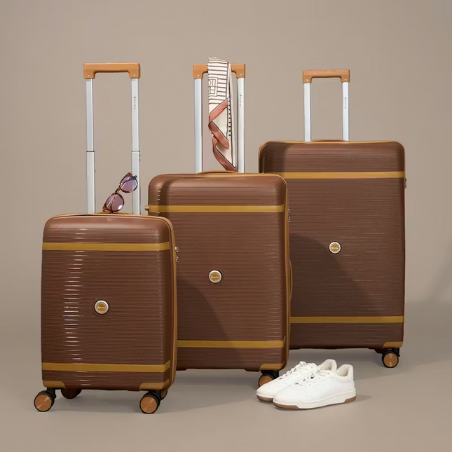Hally Go 3-Piece Hard Shell Luggage Set with TSA Locks