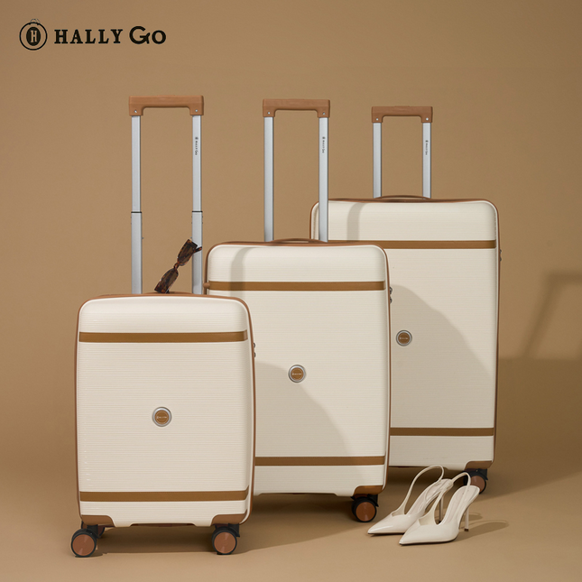 Hally Go 3-Piece Hard Shell Luggage Set with TSA Locks