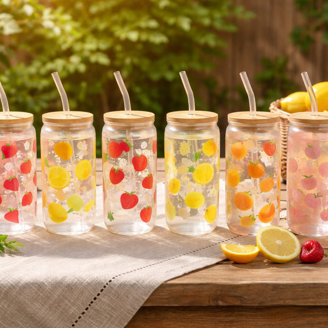 Splashed - Bamboo Glass Tumbler 500ML